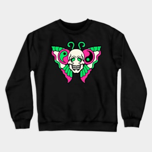 Butterfly skull yinyang Crewneck Sweatshirt